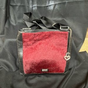 Brighton Hair On red and black crossbody